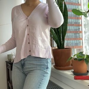 spring cardigan pink size xs